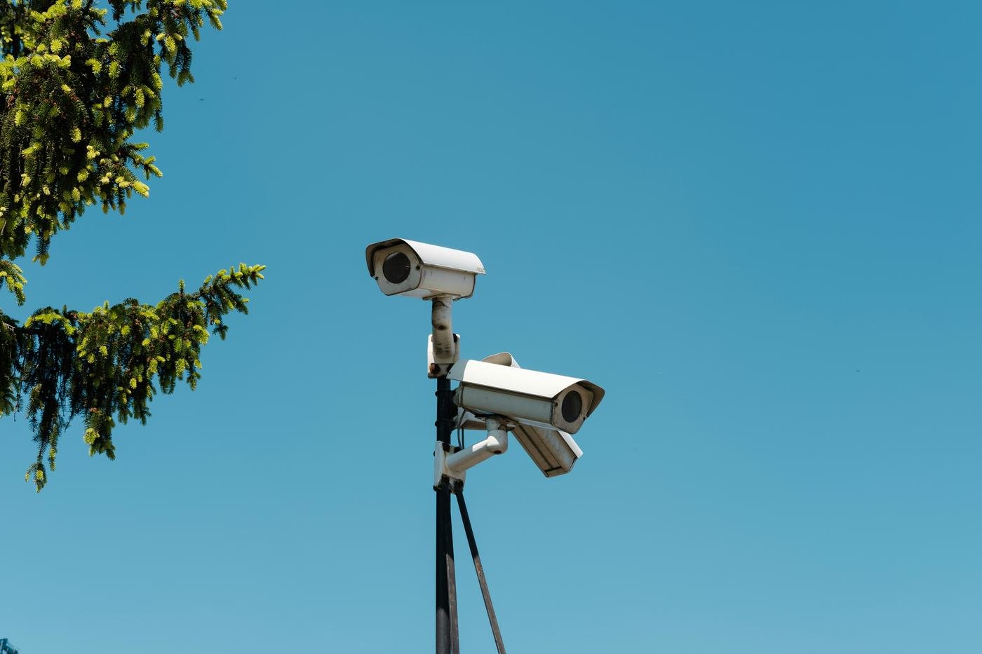 CCTV camera against open sky — generic reference image
